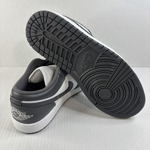 Nike Air Jordan 1 Low Shoes Iron Gray Summit White 553558-044 Men's 9.5 NEW - Picture 3 of 11